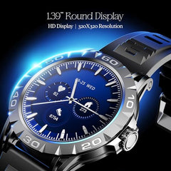boAt Enigma Radiant Luxury Watch for Man w/1.43"(3.63 cm) AMOLED Display, AOD, Premium Metal Build, Round Dial, 200+Watch Faces, Upto 7 Days Battery Life, Fitness smartwatch for Men (Metal Black)