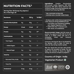 Nutrabay Pure Series Micronised Creatine Powder Monohydrate, Pre/Post Workout Bodybuilding, Crossfit Supplement, 250 g (Unflavoured)