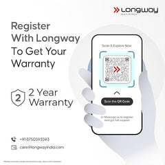 Longway LWKWS01 Multipurpose Portable Digital Kitchen Weighing Scale |Weight Machine With Back Light LCD Display |2 Year Warranty (10 kg, Gray)