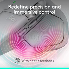 Logitech MX Master 4, Ergonomic Wireless Mouse with Advanced Performance Haptic Feedback, Ultra-Fast Scrolling, USB-C Charging, Bluetooth, Windows, MacOS - Graphite