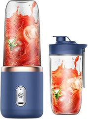 VANSHORA Portable Juicer Blender With Shaker Bottle And Safety Sensor | USB Rechargeable 6 Blade Mini Blender For Fruits Protein Shake Gym Travel