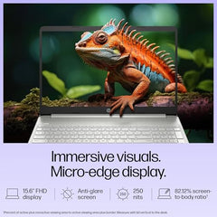 HP 15 Smartchoice, Intel Core Ultra 5 125H 12 TOPS, 24GB DDR5 (Upgradeable) 1TB SSD,Anti-Glare, FHD, 15''/39.6cm,Win11, M365*Office24, Silver, 1.65kg, FD1458TU, FHD Camera w/Shutter, Backlit AI Laptop
