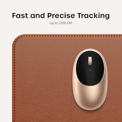 SATECHI M1 Wireless Bluetooth Mouse, USB-C Rechargeable, Compact, Silver