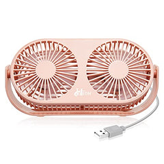 Hoteon Table Fan, USB High Speed Desk Fan with Dual Modes, 3 Speeds, Gray