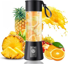 New Portable Electric Nail Drill Juicer 380ML USB Rechargeable Blender Heavy Duty Juicer, 6 Blades, Mini Handheld Fruit Hand Mixer for Home & Outdoor Use (Multicolor)