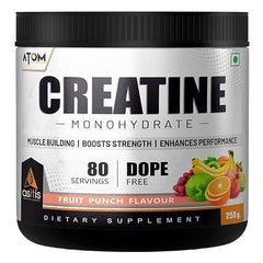 AS-IT-IS ATOM Creatine Monohydrate 100g - 32 Servings |Blue Razz Flavour