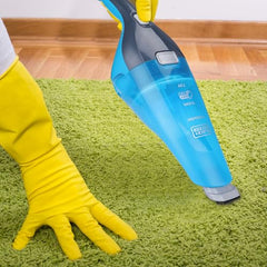 BLACK+DECKER WDC215WA-IN 7.2 V,10.8W Lithium-Ion Wet and Dry Cordless Dustbuster Handheld Vacuum Cleaner (Blue)-Charge Fully Before Using
