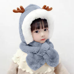 SYGA Baby Winter Beanie Hat Animal Shaped Warm Cap and Scarf (2-6 Year)