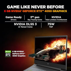 HP Victus, Intel Core 5 210H, 4GB RTX 3050 A (24GB DDR5, 512GB SSD) FHD, 144Hz, 300 nits, IPS, 15.6''/39.6 cm, Win11, M365* Office24, Mica Silver, 2.29kg, fa2500TX, Backlit, Gaming Laptop