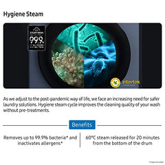 Samsung 8 Kg 5 Star Eco Bubble Technology, AI Control & Wi-Fi, Fully-Automatic Front Loading Washing Machine Appliance (WW80T504DAN1TL, Digital Inverter, In-Built Heater, Inox)