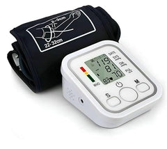 Automatic Digital Blood Pressure Monitor for Upper Arm, Large LCD Display, One-Touch Operation, Irregular Heartbeat Detection, Memory Function, Adjustable Cuff (22–32 cm) for Home Use