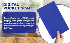 NUTRI FIT 0.01g Pocket Gold Jewellery Scale, 5000g Capacity, Blue, LCD Display with Tare Function