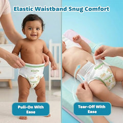 Amazon Brand - Supples Premium Baby Diaper Pants | 84 Baby Diapers | XXL | 15-25 Kg | 42 x 3 Packs | 12 Hrs Absorption | Cushiony Cotton Soft Fabric | Phthalates-Free | Triple Leak Guard
