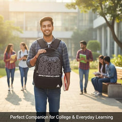 HACKER Laptop Backpack for Men & Women | Stylish Spider Printed Backpack | Durable School, College & Office Bag | Spacious Travel Backpack with Padded Laptop Compartment & Adjustable Straps