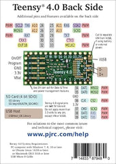 Teensy Teensy 4.0 (with Pins) - Single-Board Computer - USB, CAN - Bluetooth - Main Board, Pre-Soldered Header Pins