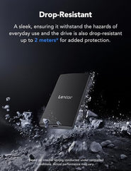 Lexar Portable SSD External 1TB, 550MB/s Read & 400MB/s Write, USB 3.2, Gen 1, Type-C Portable SSD, PS5 & PS4 Compatible, External SSD with 3 Year Manufacturer's Warranty, SL200