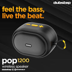Dubstep Pop 600 Wireless Speaker, 15 Hrs Playtime, 52mm Driver, TWS Pairing, 6W Output Bluetooth Speakers (Grey)