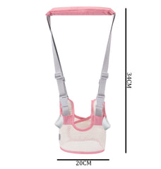 SYGA Handheld Baby Walker with Harness, Adjustable Walking Assistant Helper for Infant Child (Age 6 Months to 24 Months),Stand Up and Learn Walking, (LiftUp Pink)