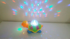 SYGA Musical Bump & Go Happy Turtle with 3D Disco Light Toy for Kids???(Multicolor)