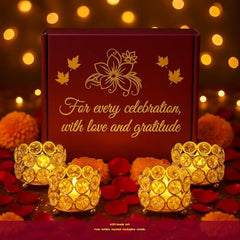 CentraLit Tealight Candle Holder Votives Bowl Iron Artware for Home Decoration, Christams Diya Diwali Decoration Lights Centerpieces for Wedding Home Party Table Decor (Gold (Pack of 10))