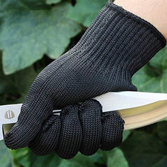 SYGA 1 Pair Steel Wire Safety Anti-Cutting Gloves Gardening Work Butcher Outdoor Arm Sleeves Protection Tool