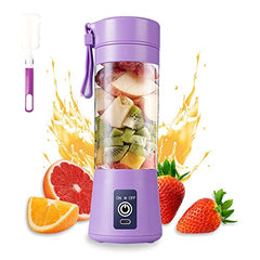 Etekcity Portable 6-Blade Juicer Blender with built-in Jar, Juice Mixer Bottle,Fruit Juice Machine,USB Rechargeable Personal Size Juicer Grinder for Juices,Protein&Milk Shakes (REDQ1)