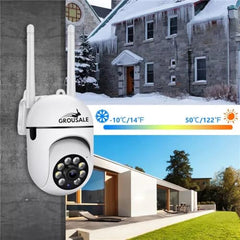 Grousale 3 MP FHD WiFi Indoor Mini Fox Ptz Security Camera with Color Night Vision, 360° Ptz Rotation, Motion Tracking, Two Way Audio and Multi Users View