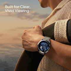boAt Ultima Aeris 1.43" AMOLED Display, 1000 nits Brightness, Ultra Slim 8mm Metal Build, IP68, Auto HR & SpO2 Monitoring, Sleep & Stress Tracking, Stylish Smartwatch for Men & Women(Tan Brown)