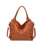 SYGA Women's Tote Bag, Large Capacity, Crossbody or Shoulder Style(Brown)