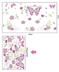 Syga Pink Butterfly Wall Stickers D_HSUS