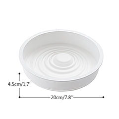 Syga Silicon Round Ripple Shape Mousse Cake Mold French Dessert Baking Cake Mould White