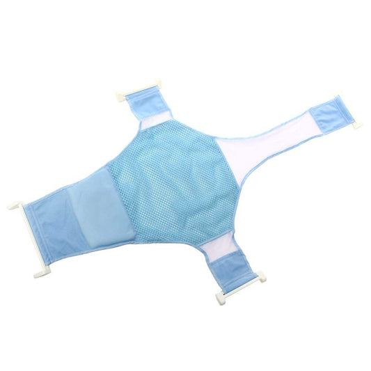 SYGA Bath Seat Support Net Non-Slip Bathtub Sling Shower Mesh Bathing Cradle Rings for Tub (Blue)