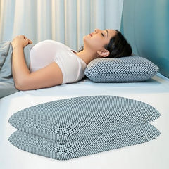 WELLGIVER Cervical Butterfly Pillow | Orthopedic Memory Foam for Neck & Shoulder Pain | Ergonomic Contour Design | Dual Height Support | Side Sleeper Pillow with Arm Rest - Pack of 1