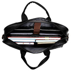 Hard Craft Vegan Leather Office Laptop Messenger and Shoulder Side Sling Hand Bag For Men Corporate Executive Briefcase Bag For Man Supports Laptop Upto 15.6 inches