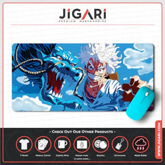JIGARI Extended Anime Large Mouse Pad (11 x 23 Inch) | Gaming Mousepad for Laptop, Desktop & Keyboard | Smooth Surface | Anti-Slip Rubber Base (Zoro - Sword Master - One Piece (P08))