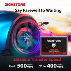 GIGASTONE SATA SSD 128GB (10-Pack) 2.5 inch SSD 520MB/s Upgrade Laptop PC Memory and Storage PS4 HDD Replacement 2.5" Internal Solid State Hard Drives SATA III SLC Cache 3D NAND Game Turbo Performance