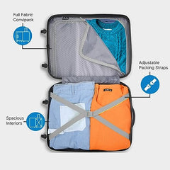 Skybags Trooper Set of 3 (S+M+L) Printed Hard Case Trolley Bags, Green