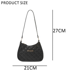 SYGA Women's Embroidered Armpit Handbags Fashion Black Versatile Shoulder Bag