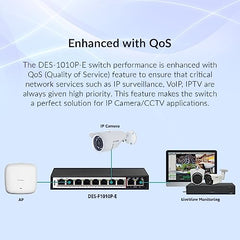 D-LINK DES-F1010P-E PoE Switch