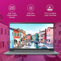 Lenovo IdeaPad Slim 3 12th Gen Intel Core i5-12450H 15.6 Inch (39.6cm) FHD Thin & Light Laptop (16GB/512GB SSD/Windows 11/Office Home 2024/3months Game Pass/Arctic Grey/1.62Kg), 83ER00MCIN