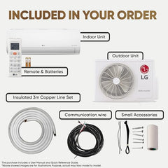 LG 2 Ton 3 Star DUAL Inverter Split AC (Copper, AI Convertible 6-in-1, Diet Mode+, Faster Cooling & Energy Saving, 4 Way Swing, HD Filter with Anti-Virus Protection, US-Q24ENXE, White)