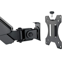 SYGA Monitor Stand Arm Desk Mount Fully Height Adjustable Bracket with C-Clamp & Gronment 180°Tilt Rotation Supports 22 to 35 Inch Monitors and TV - Single MSE03