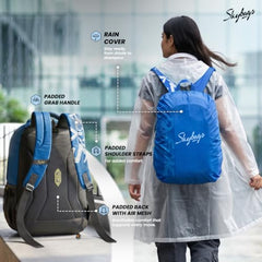 Skybags Brat Pro Max 35L Laptop Backpack (Upto 15.6"), 3 Compartments,Black