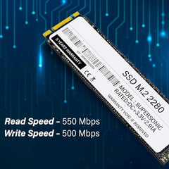 PreSolve| 512GB M.2 SATA III Internal SSD | 6Gb/s High-Speed Solid State Drive | 550/550MB/s Read/Write | Quad-Channel Controller | Compatible with Laptop & Desktop | 5-Year Warranty