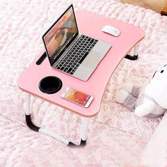 YAJNAS Adjustable Lap Desk with Aluminum Frame, Powder Coated Finish, White, for Study, Work, or Presentations