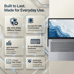Lenovo Smartchoice V14, Intel Core i3-1315U, 16GB RAM, 512GB SSD, FHD 14” (35.56cm), Windows 11 Home, Office 2024, Luna Grey, 1.37Kg, 83HDA05JIG, 250 Nits, 1Y Onsite Warranty, Laptop