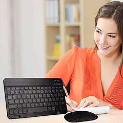 SHARE SUNSHINE Bluetooth Wireless Keyboard and Mouse Combo, Pink Ultra-Slim, Ergonomic, Rechargeable, Compatible with Apple iPad iPhone Samsung Tablet Android PC Mac