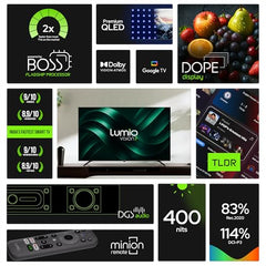 Lumio Vision 7 109 cm (43 inches) 4K Ultra-HD Smart QLED TV FTW1-ADSG