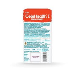 Dr. Reddy's CeleHealth Kidz Immuno Plus Multivitamin Gummies with Wellmune, Vitamin C & Zinc for Kids (4 - 12 Years) | Supports Immunity and Digestion | Pulpy Mango Flavour | 30 Gummies - Pack of 1 | 100% Vegetarian