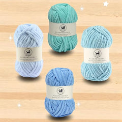 NESTNHAVEN , Plush & Cuddly Sets 2.0 , Chenille Yarn Supersoft Hand Knitting Wool Ball, set of 4 , 400 grams (1 Ball/100 Gram Each) Suitable for Craft, Babywear, Toys , Baby Blankets , 5 Bulky, Shades - NNHS 2.0 (Set 26 baby Pink , lilac , hot pink…